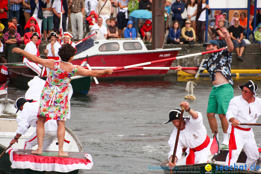 Uferfest und Fischerstechen: Langenargen am Bodensee, 03.08.2014