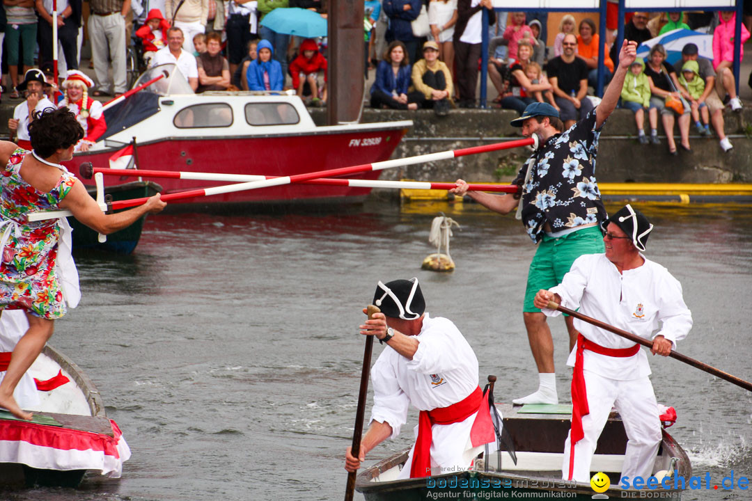 Uferfest und Fischerstechen: Langenargen am Bodensee, 03.08.2014