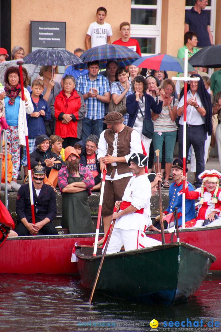 Uferfest und Fischerstechen: Langenargen am Bodensee, 03.08.2014