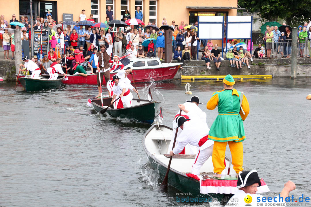 Uferfest und Fischerstechen: Langenargen am Bodensee, 03.08.2014