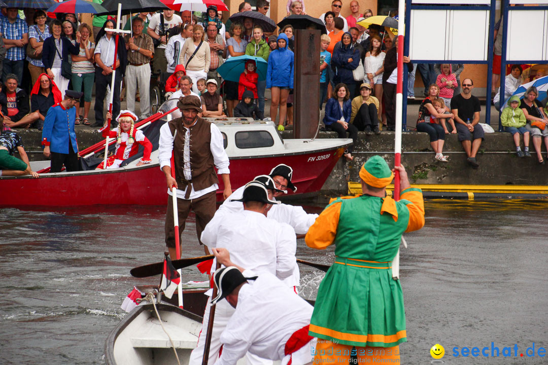 Uferfest und Fischerstechen: Langenargen am Bodensee, 03.08.2014