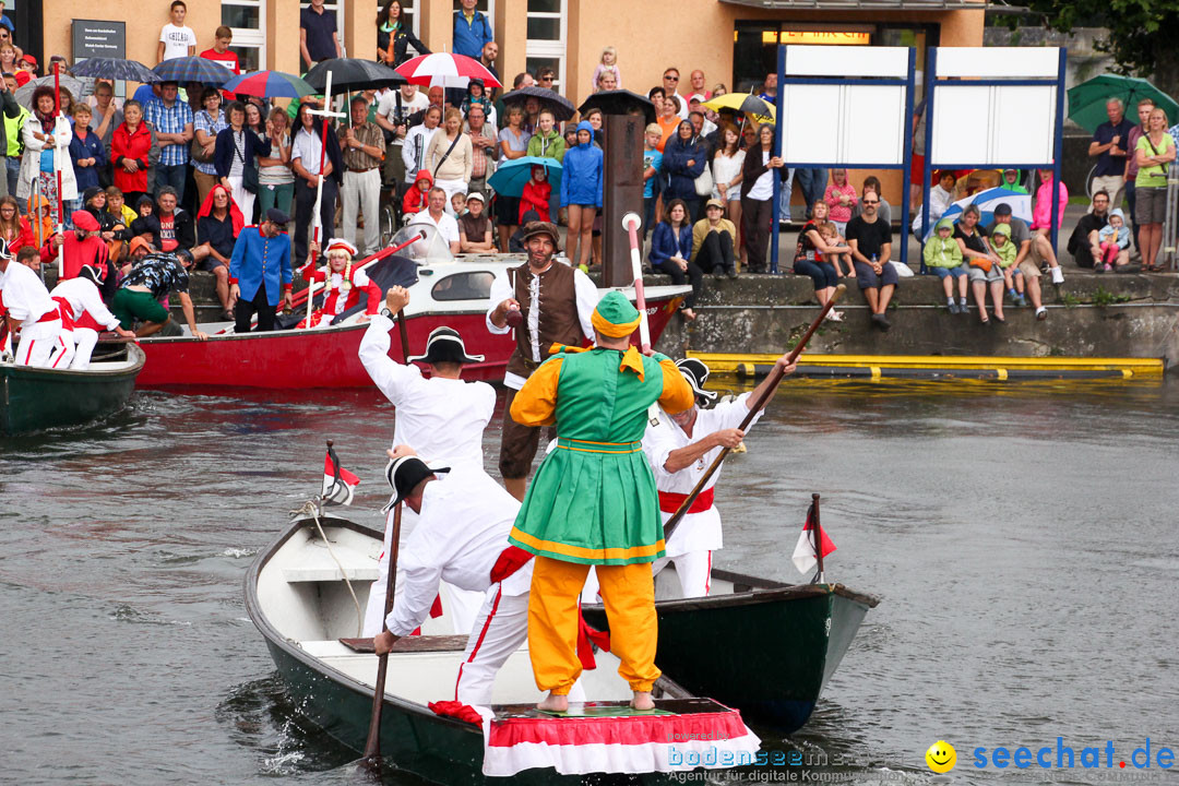 Uferfest und Fischerstechen: Langenargen am Bodensee, 03.08.2014