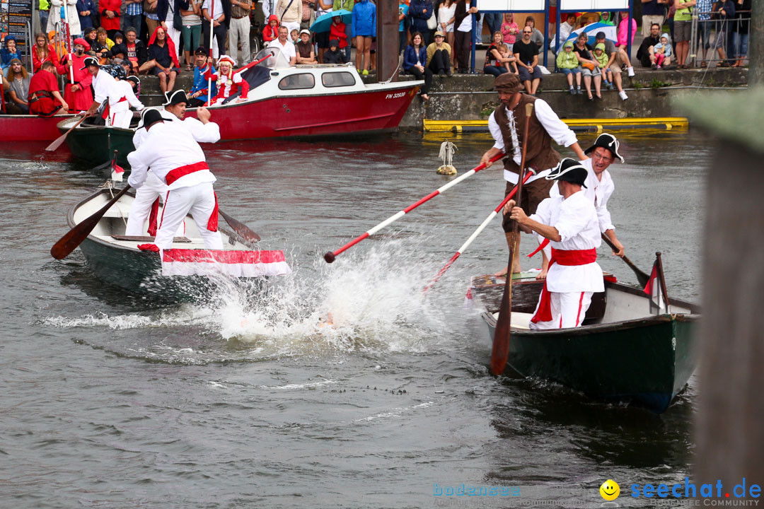 Uferfest und Fischerstechen: Langenargen am Bodensee, 03.08.2014