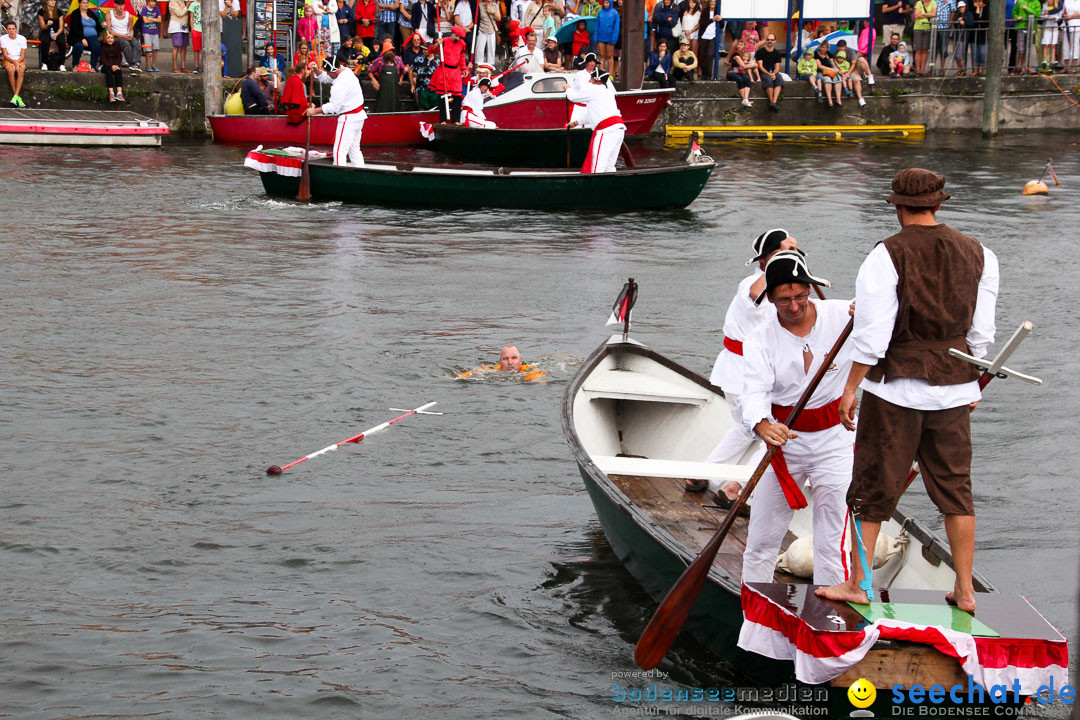 Uferfest und Fischerstechen: Langenargen am Bodensee, 03.08.2014