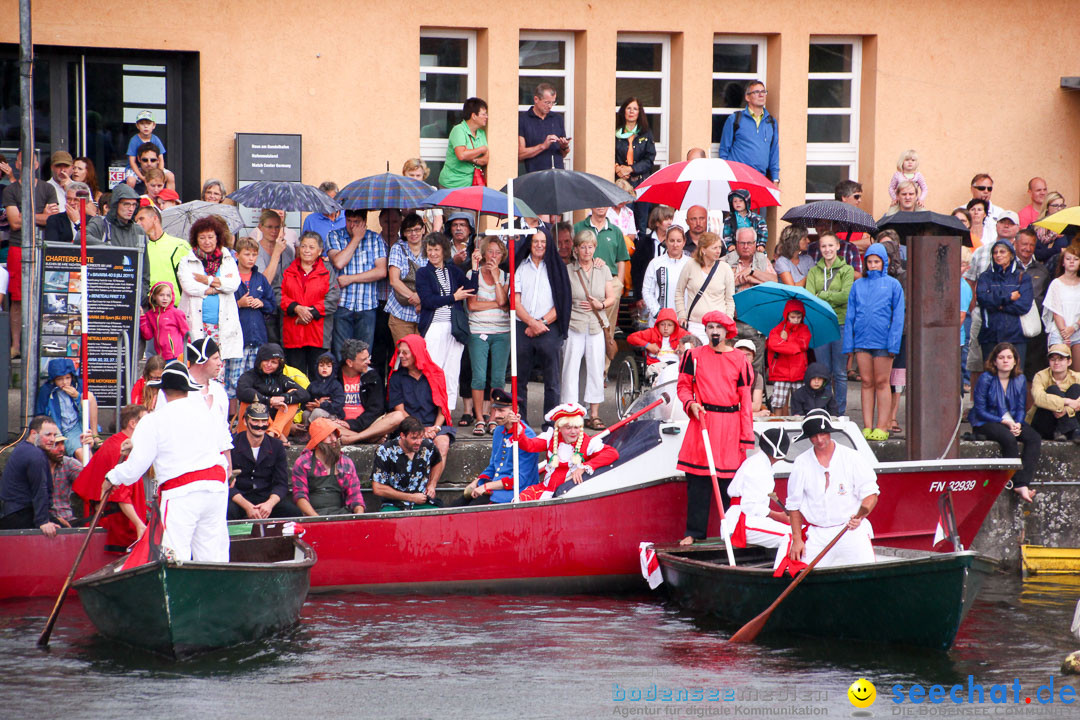 Uferfest und Fischerstechen: Langenargen am Bodensee, 03.08.2014