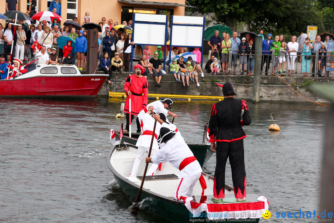 Uferfest und Fischerstechen: Langenargen am Bodensee, 03.08.2014