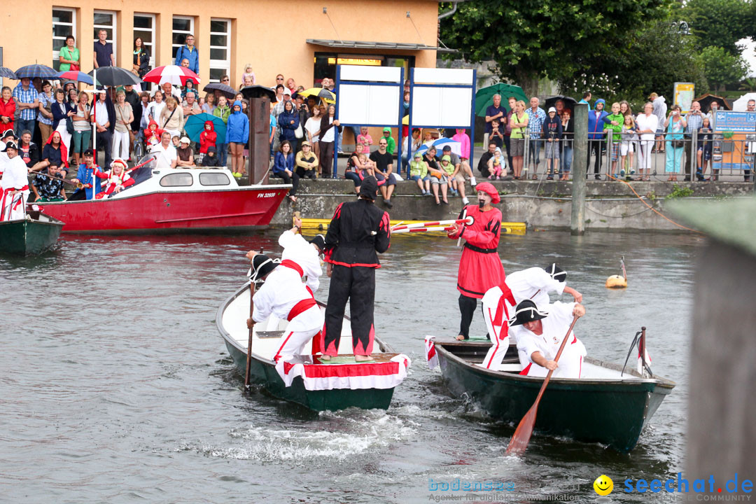 Uferfest und Fischerstechen: Langenargen am Bodensee, 03.08.2014