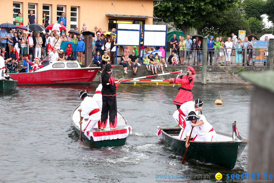 Uferfest und Fischerstechen: Langenargen am Bodensee, 03.08.2014