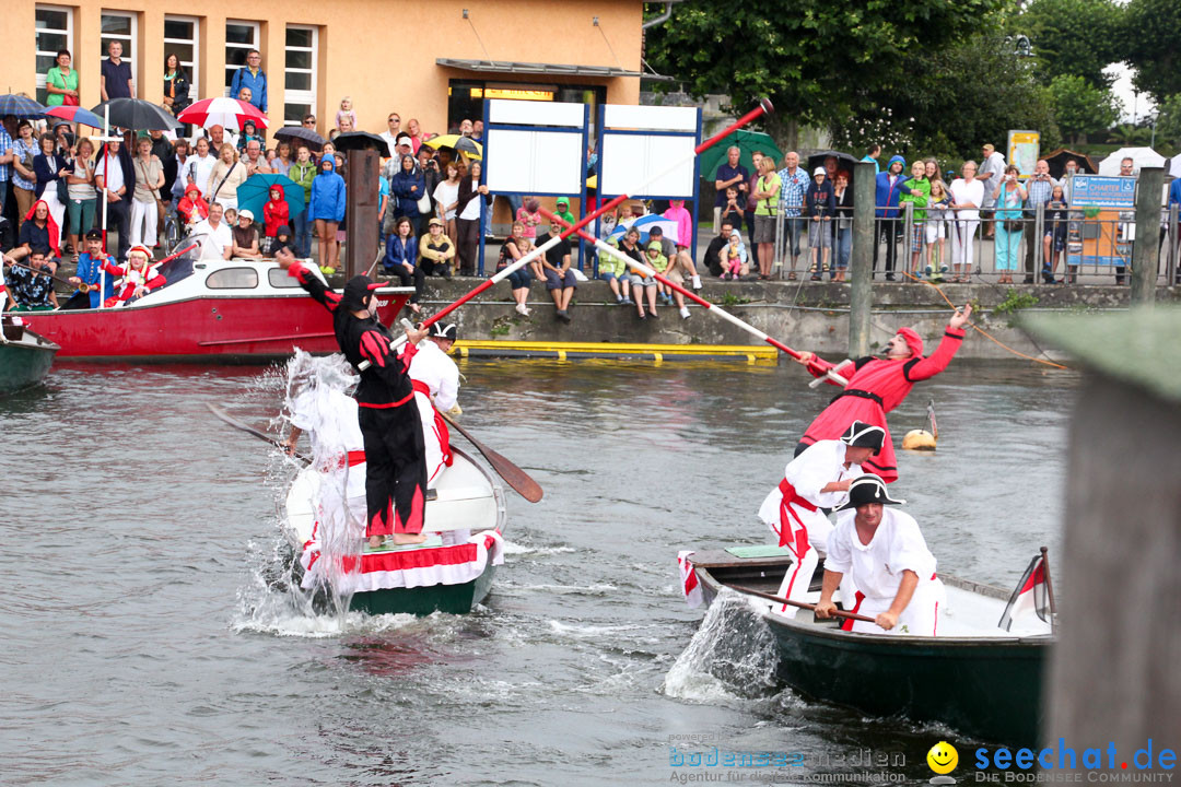 Uferfest und Fischerstechen: Langenargen am Bodensee, 03.08.2014