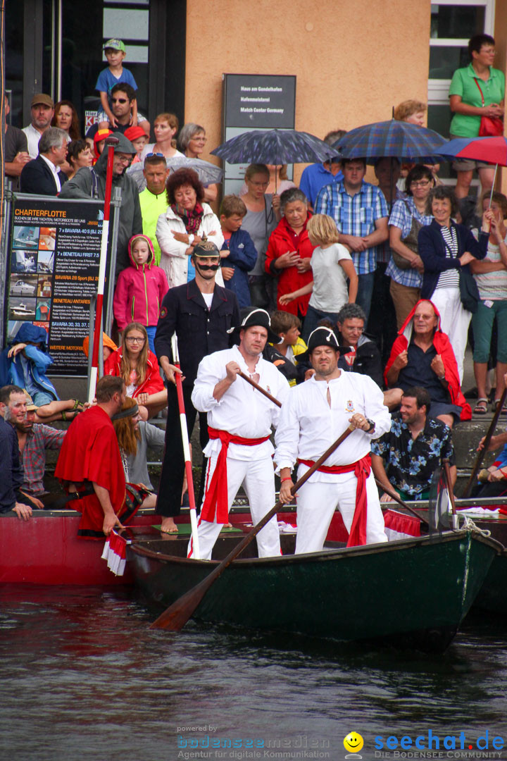 Uferfest und Fischerstechen: Langenargen am Bodensee, 03.08.2014