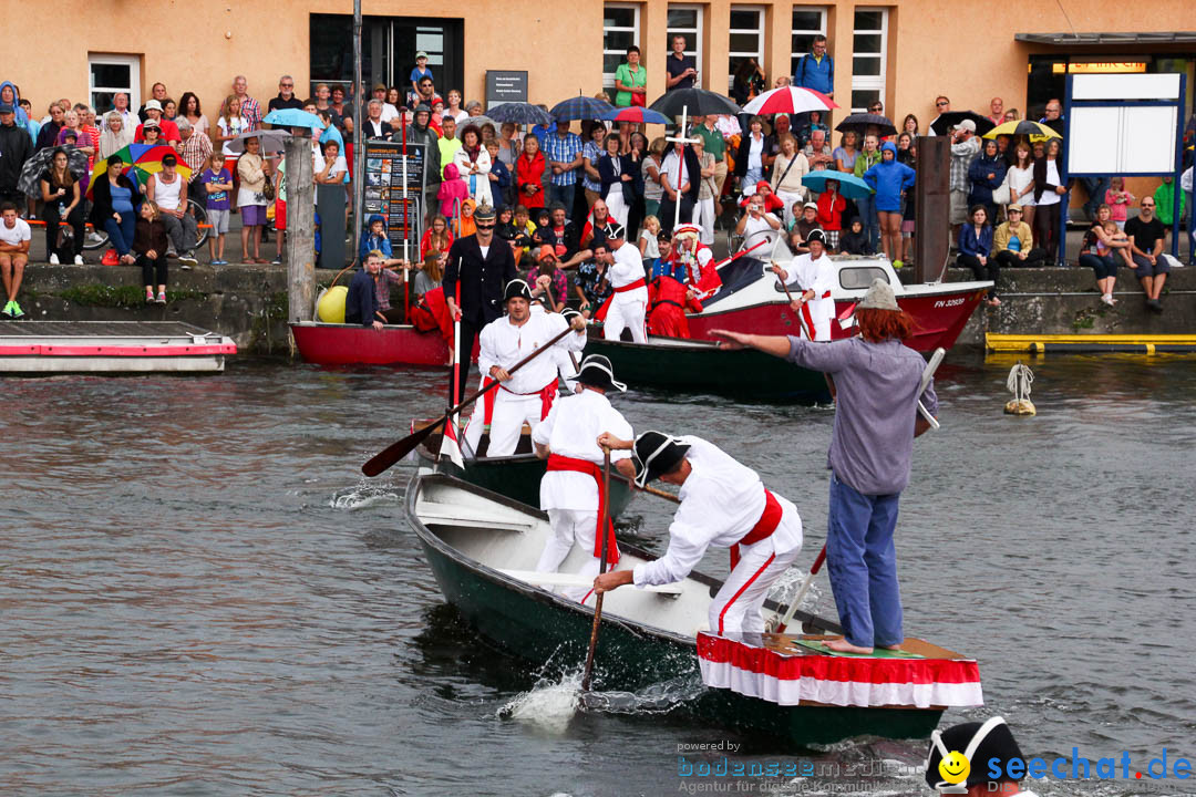 Uferfest und Fischerstechen: Langenargen am Bodensee, 03.08.2014