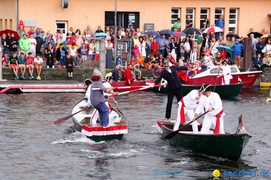 Uferfest und Fischerstechen: Langenargen am Bodensee, 03.08.2014