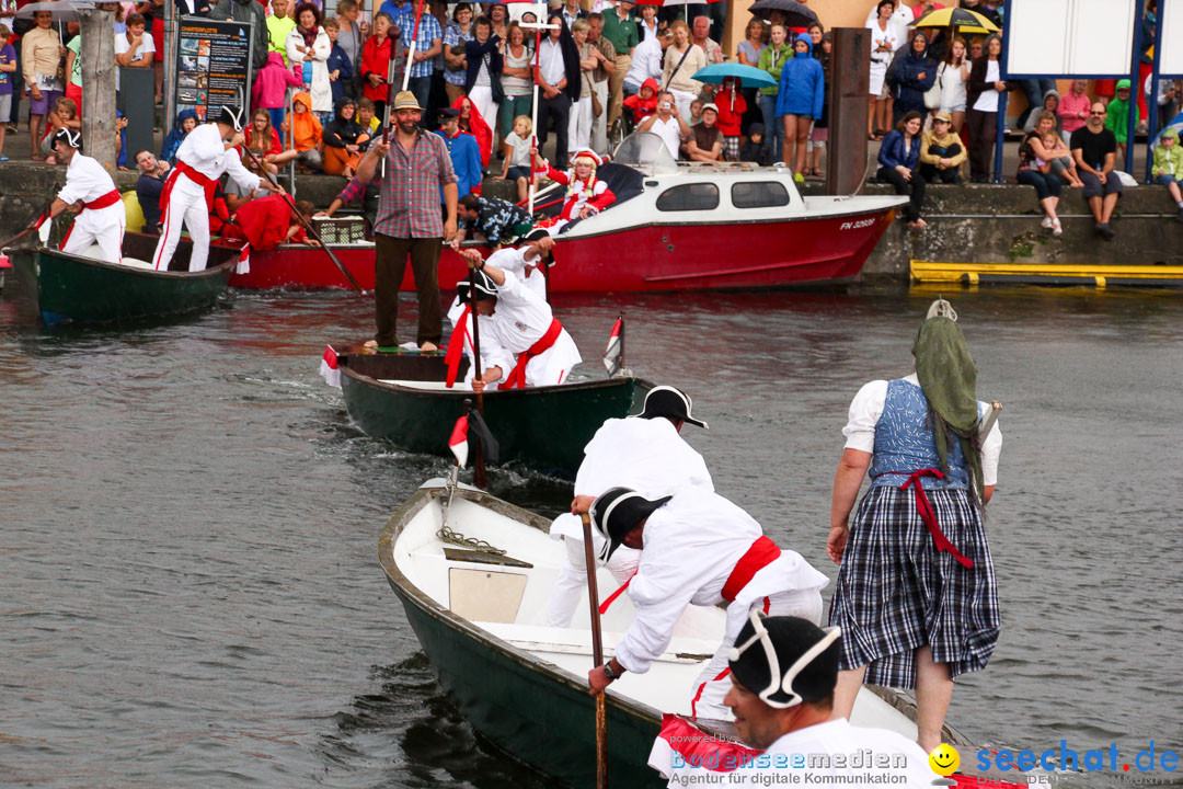 Uferfest und Fischerstechen: Langenargen am Bodensee, 03.08.2014