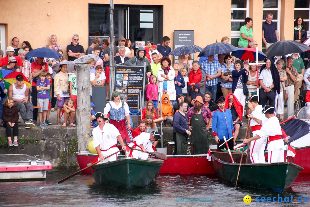 Uferfest und Fischerstechen: Langenargen am Bodensee, 03.08.2014