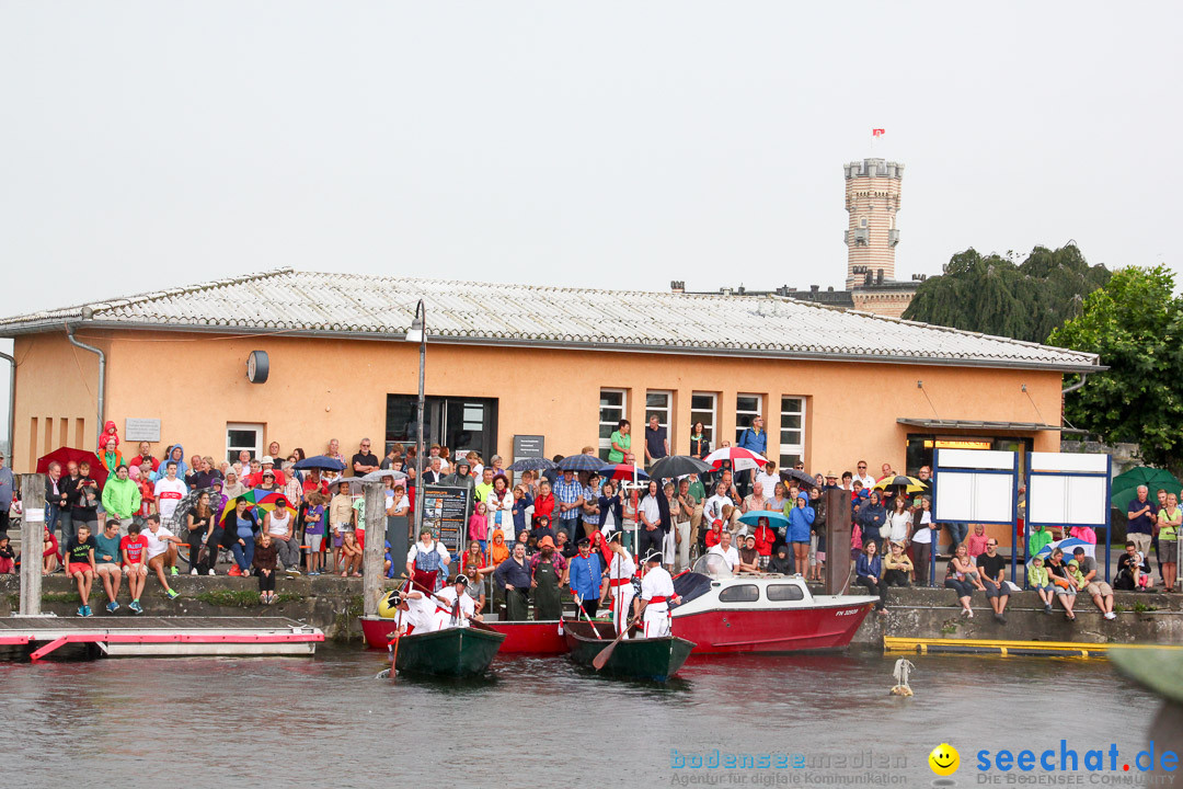 Uferfest und Fischerstechen: Langenargen am Bodensee, 03.08.2014