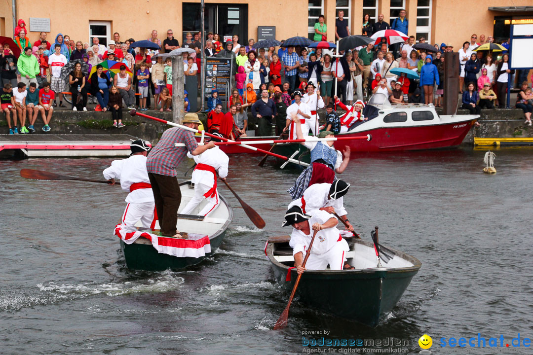 Uferfest und Fischerstechen: Langenargen am Bodensee, 03.08.2014