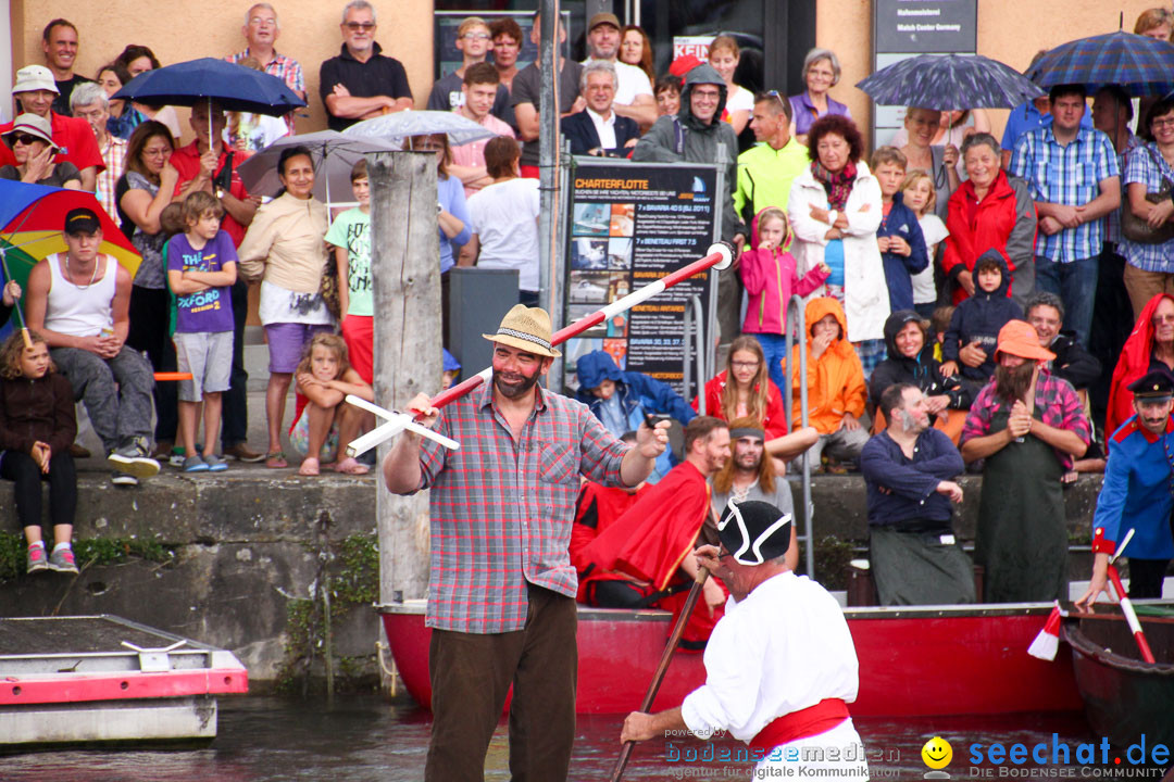 Uferfest und Fischerstechen: Langenargen am Bodensee, 03.08.2014