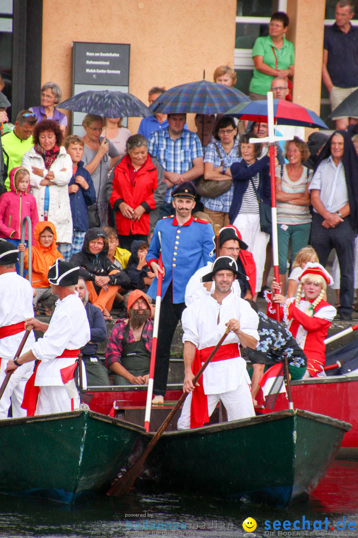 Uferfest und Fischerstechen: Langenargen am Bodensee, 03.08.2014