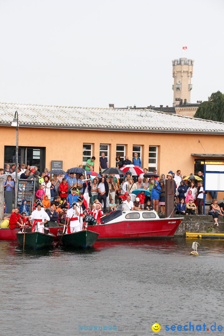 Uferfest und Fischerstechen: Langenargen am Bodensee, 03.08.2014