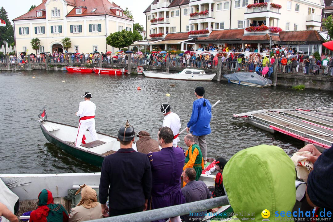 Uferfest und Fischerstechen: Langenargen am Bodensee, 03.08.2014