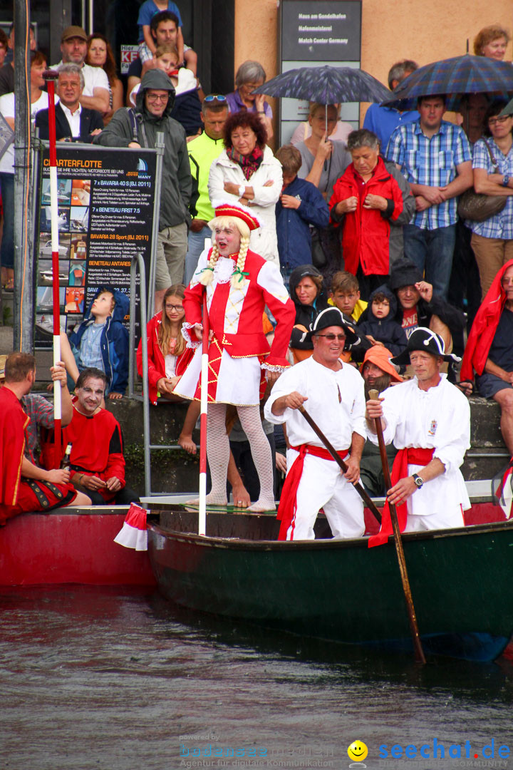 Uferfest und Fischerstechen: Langenargen am Bodensee, 03.08.2014