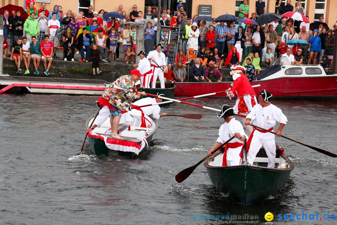 Uferfest und Fischerstechen: Langenargen am Bodensee, 03.08.2014