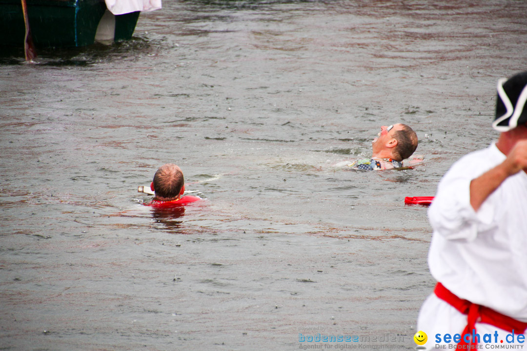 Uferfest und Fischerstechen: Langenargen am Bodensee, 03.08.2014