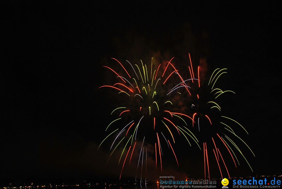 Konstanzer Seenachtfest mit Feuerwerk: Konstanz am Bodensee, 09.08.2014