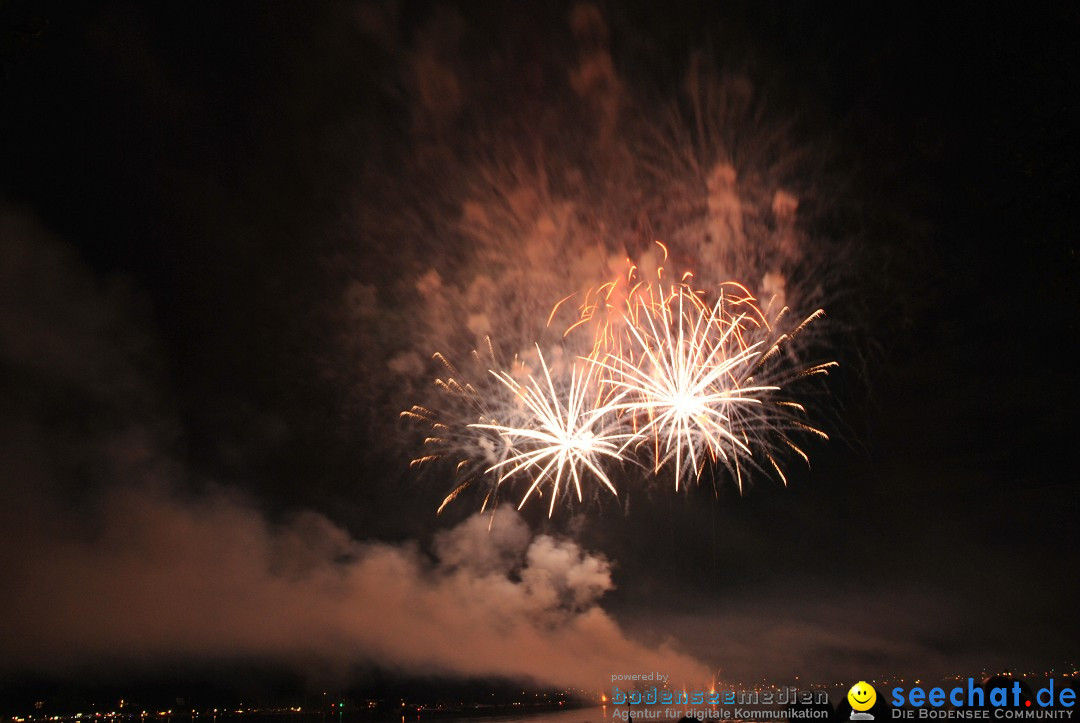 Konstanzer Seenachtfest mit Feuerwerk: Konstanz am Bodensee, 09.08.2014