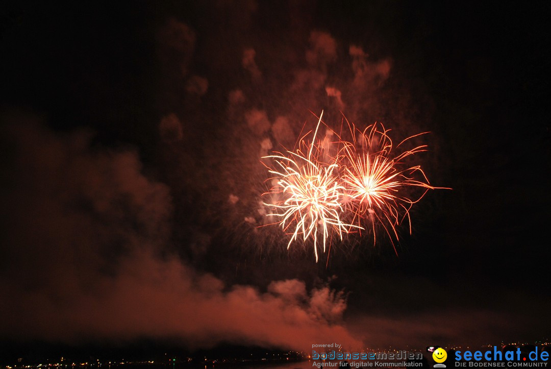 Konstanzer Seenachtfest mit Feuerwerk: Konstanz am Bodensee, 09.08.2014