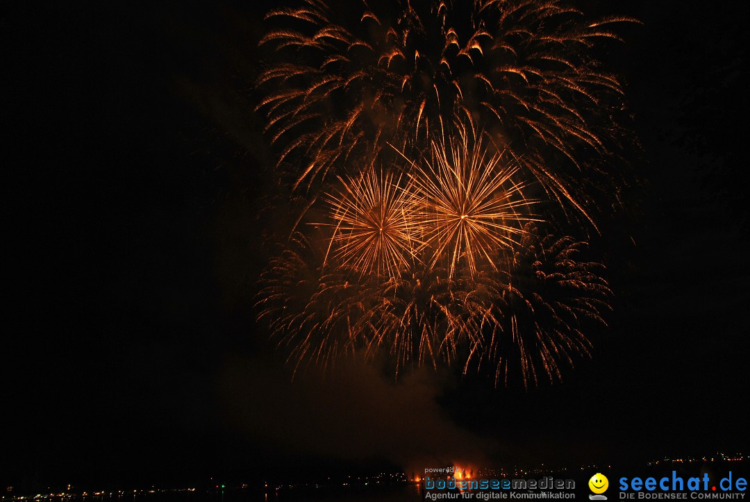 Konstanzer Seenachtfest mit Feuerwerk: Konstanz am Bodensee, 09.08.2014