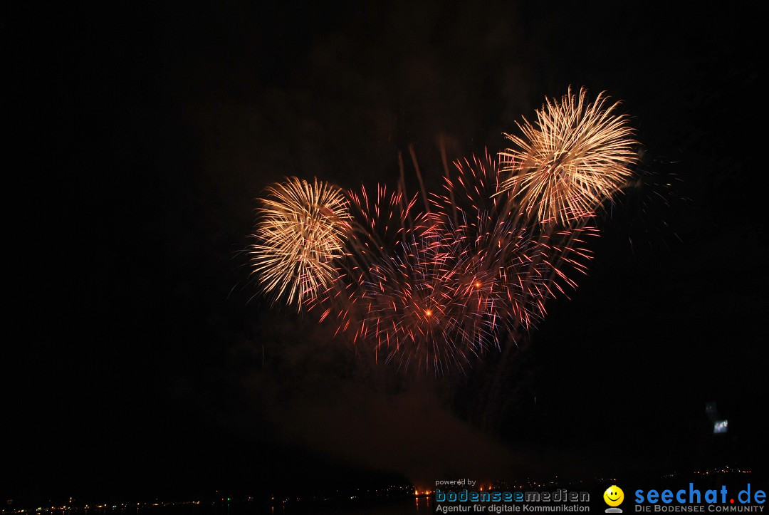 Konstanzer Seenachtfest mit Feuerwerk: Konstanz am Bodensee, 09.08.2014