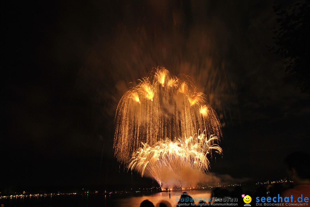 Konstanzer Seenachtfest mit Feuerwerk: Konstanz am Bodensee, 09.08.2014