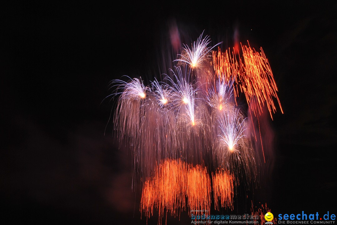 Konstanzer Seenachtfest mit Feuerwerk: Konstanz am Bodensee, 09.08.2014