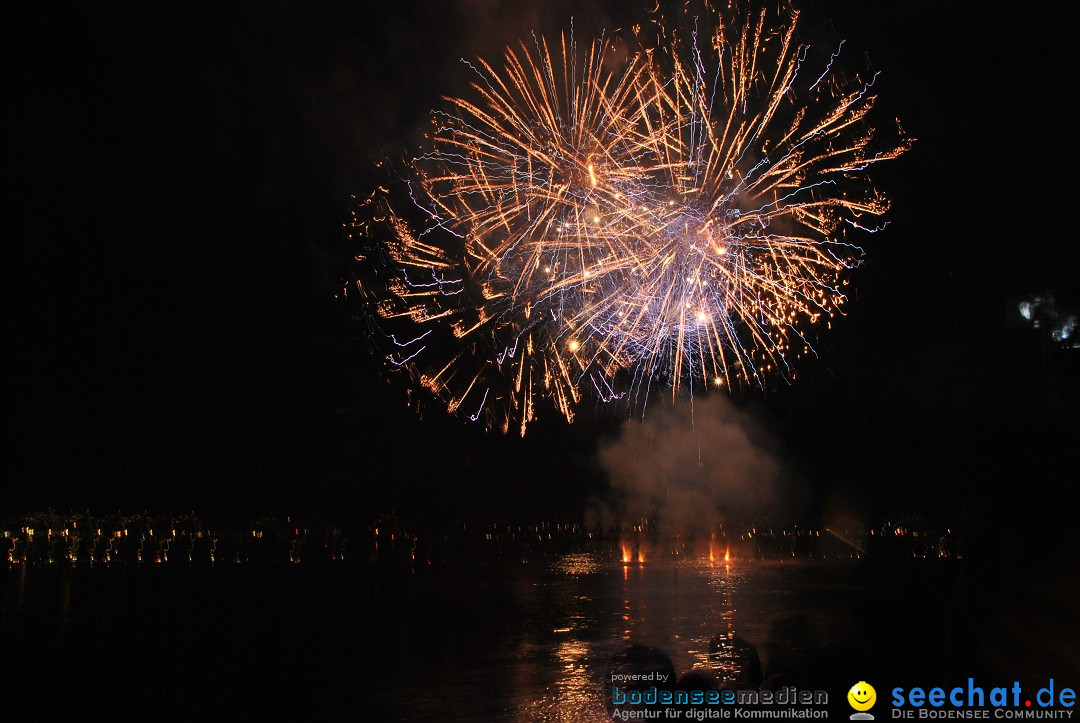 Konstanzer Seenachtfest mit Feuerwerk: Konstanz am Bodensee, 09.08.2014