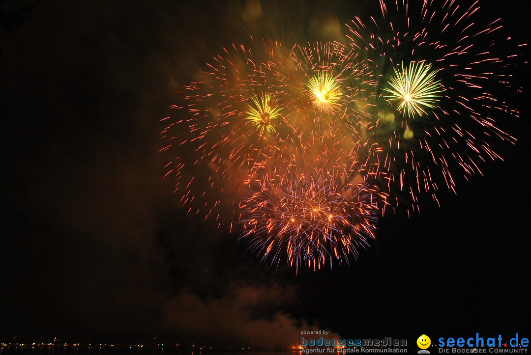 Konstanzer Seenachtfest mit Feuerwerk: Konstanz am Bodensee, 09.08.2014