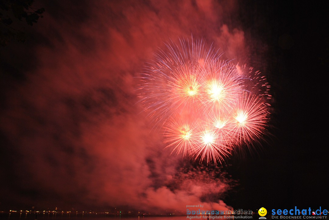 Konstanzer Seenachtfest mit Feuerwerk: Konstanz am Bodensee, 09.08.2014