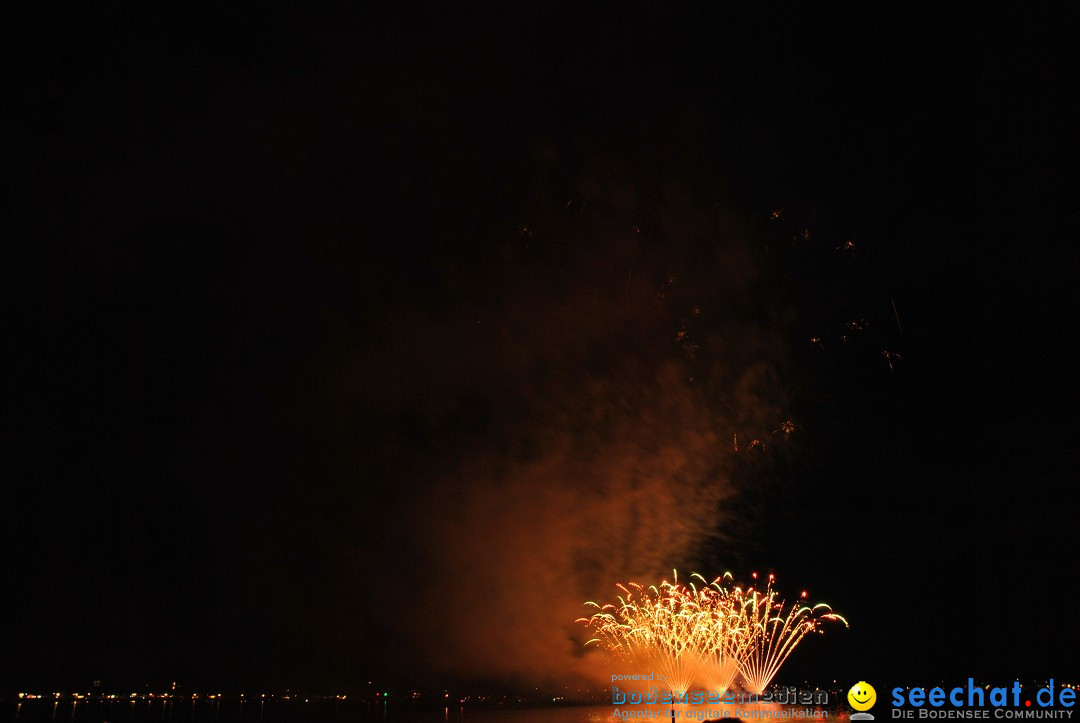 Konstanzer Seenachtfest mit Feuerwerk: Konstanz am Bodensee, 09.08.2014