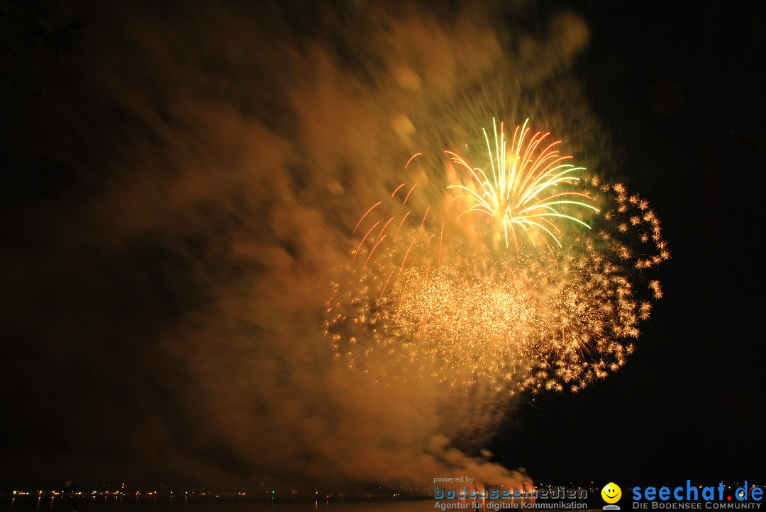 Konstanzer Seenachtfest mit Feuerwerk: Konstanz am Bodensee, 09.08.2014