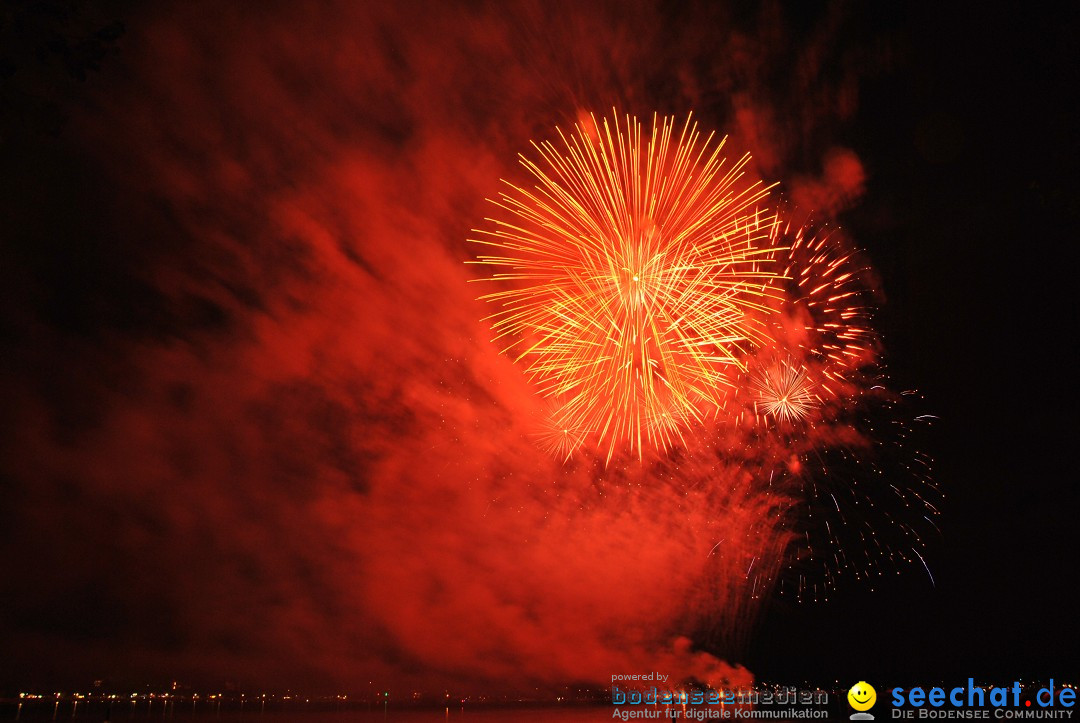 Konstanzer Seenachtfest mit Feuerwerk: Konstanz am Bodensee, 09.08.2014