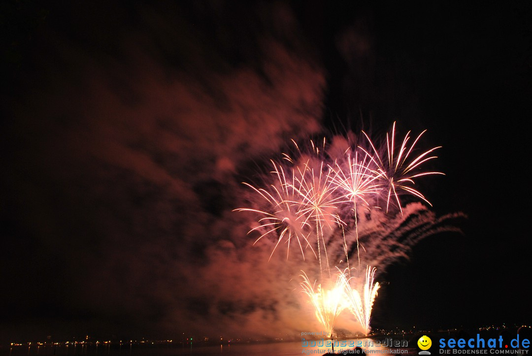 Konstanzer Seenachtfest mit Feuerwerk: Konstanz am Bodensee, 09.08.2014