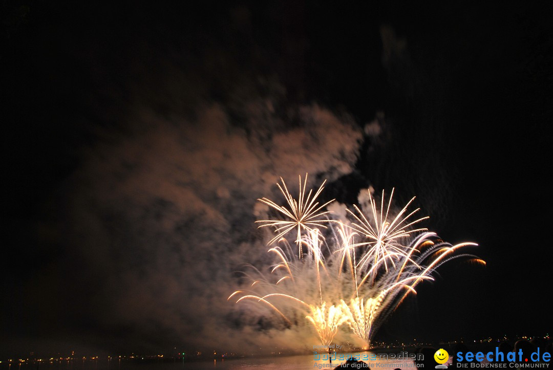 Konstanzer Seenachtfest mit Feuerwerk: Konstanz am Bodensee, 09.08.2014