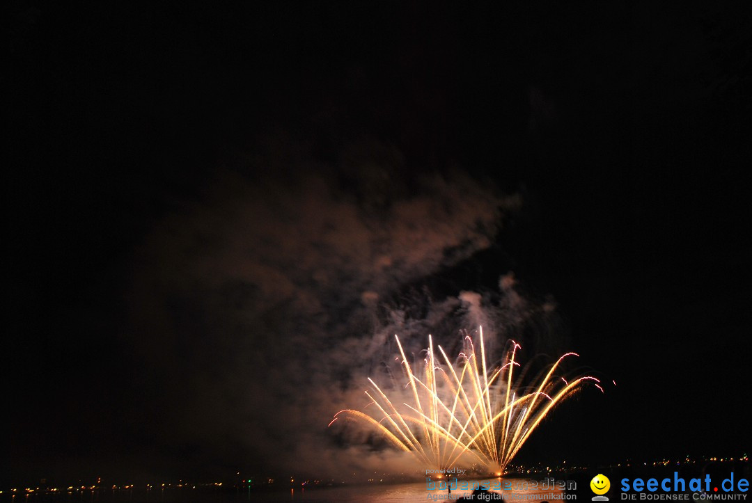 Konstanzer Seenachtfest mit Feuerwerk: Konstanz am Bodensee, 09.08.2014