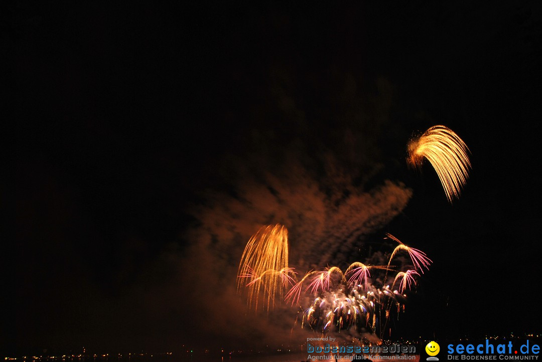 Konstanzer Seenachtfest mit Feuerwerk: Konstanz am Bodensee, 09.08.2014