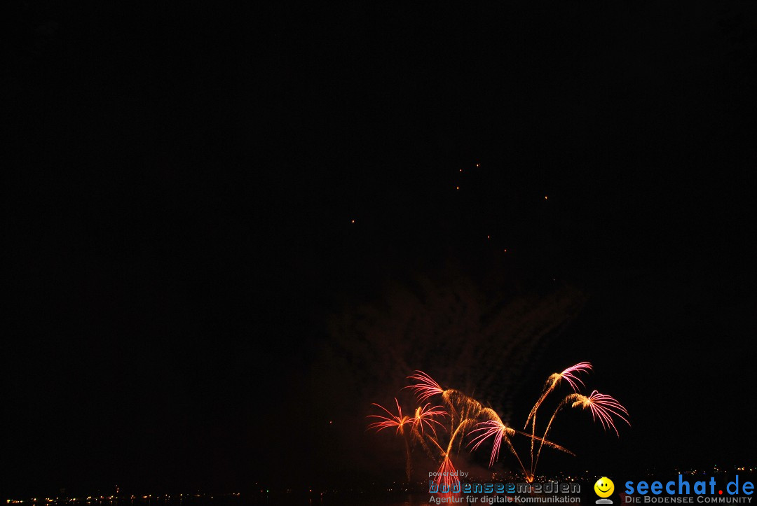 Konstanzer Seenachtfest mit Feuerwerk: Konstanz am Bodensee, 09.08.2014