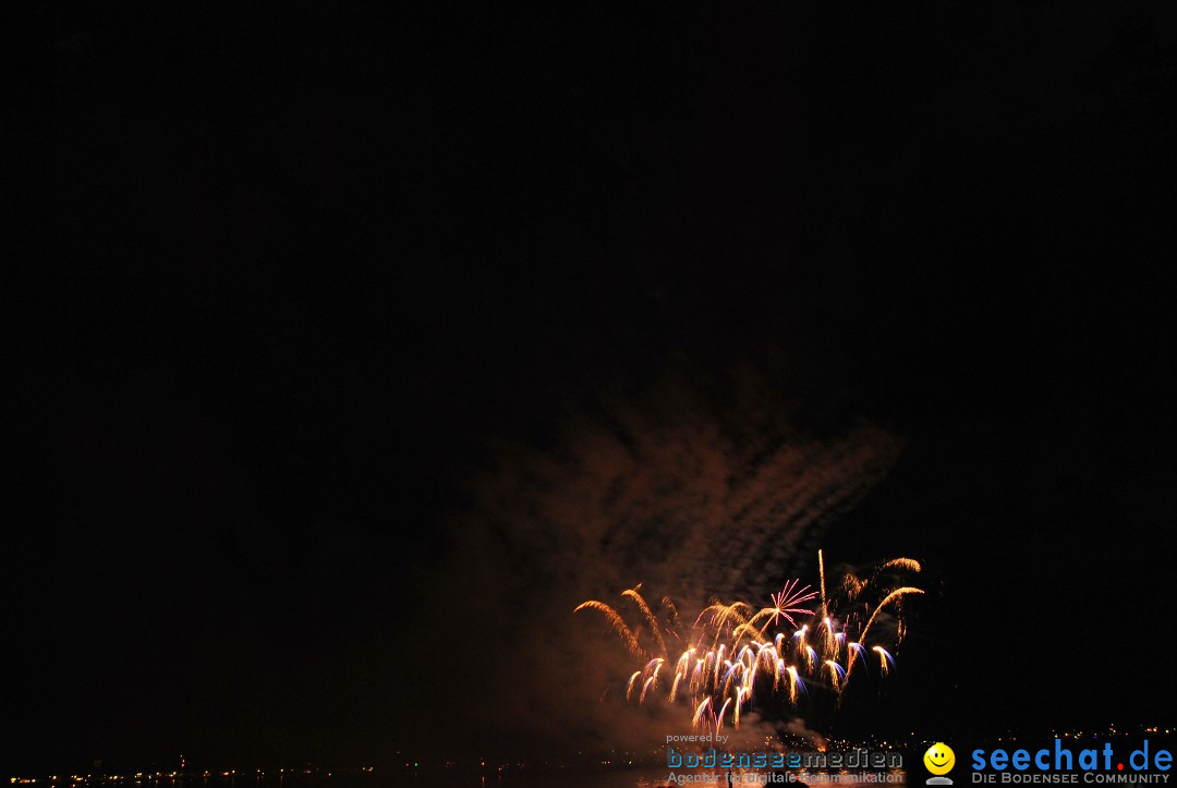 Konstanzer Seenachtfest mit Feuerwerk: Konstanz am Bodensee, 09.08.2014