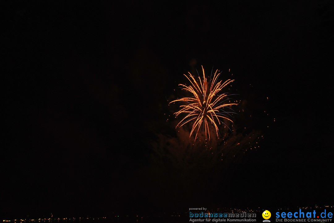 Konstanzer Seenachtfest mit Feuerwerk: Konstanz am Bodensee, 09.08.2014