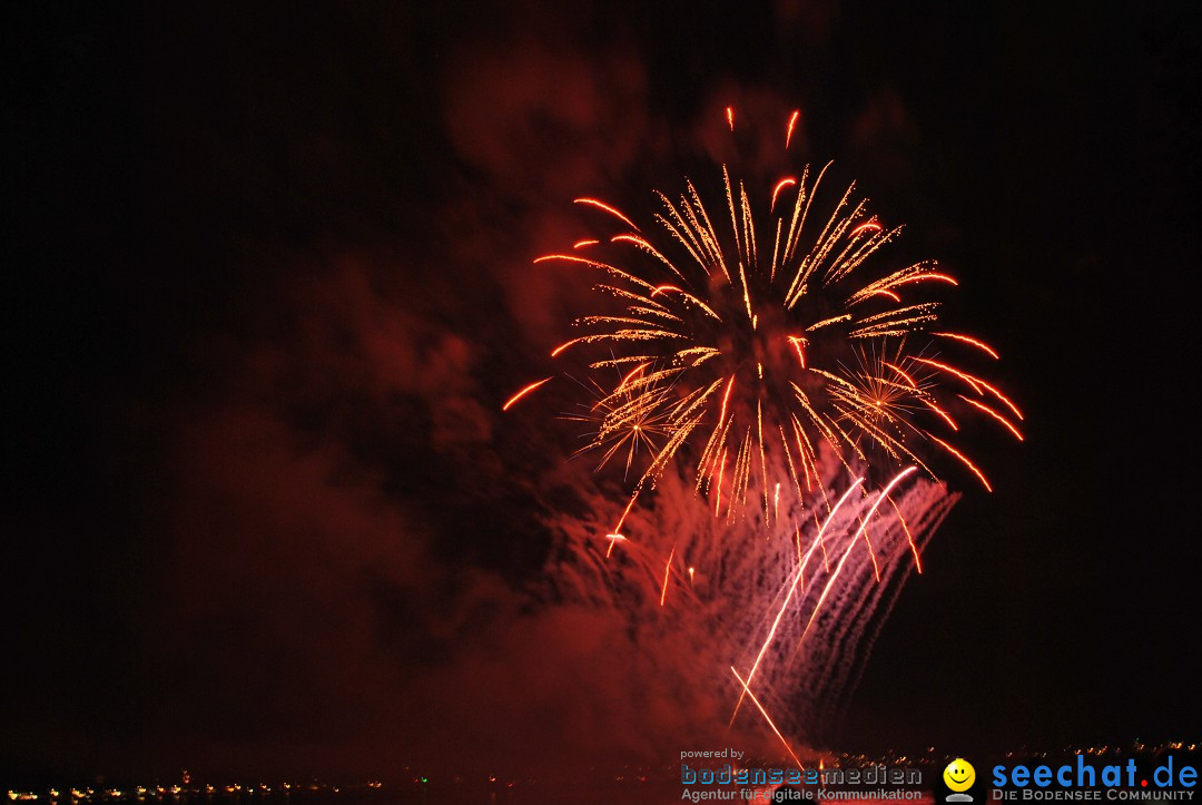 Konstanzer Seenachtfest mit Feuerwerk: Konstanz am Bodensee, 09.08.2014