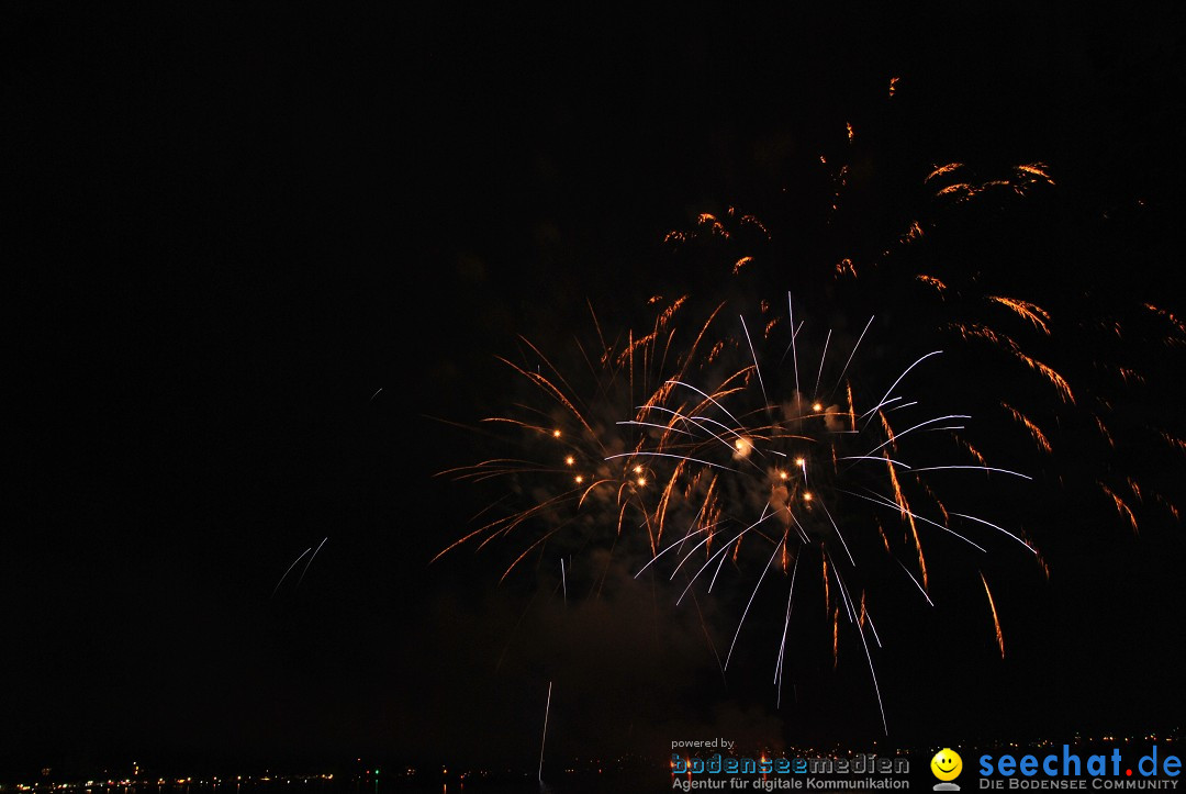 Konstanzer Seenachtfest mit Feuerwerk: Konstanz am Bodensee, 09.08.2014