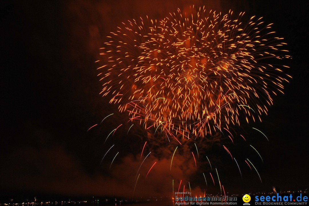 Konstanzer Seenachtfest mit Feuerwerk: Konstanz am Bodensee, 09.08.2014